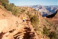 Ron jogging just below Cedar Ridge.