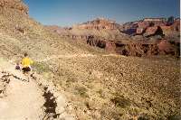 Ron jogging on the Tonto Plateau.