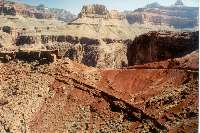 The trail still in the inner gorge.