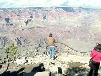 Cindy at the Yavapai Overlook - A Grand View!