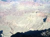 Wide angle view showing Phantom Ranch and a small bit of river.