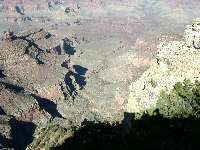 Long view of the Bright Angel Trail.  