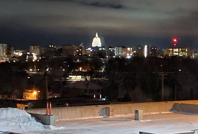 View from hospital room - 1st night