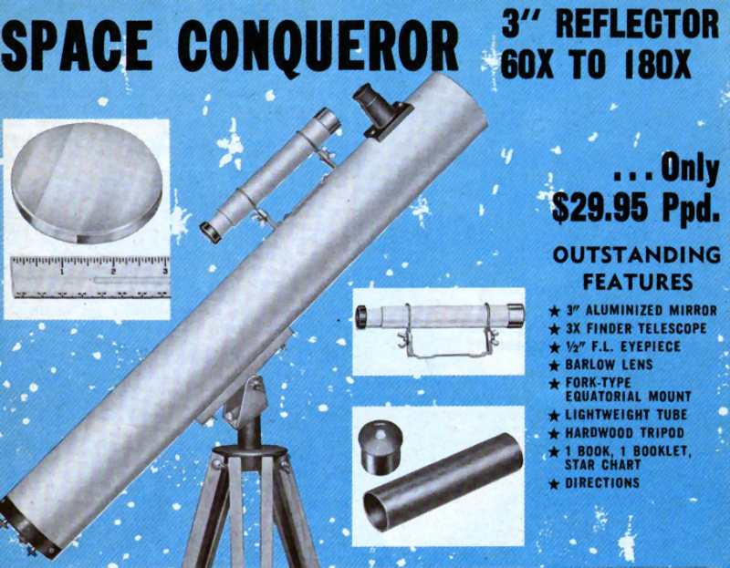 3" reflector from Edmund Scientific