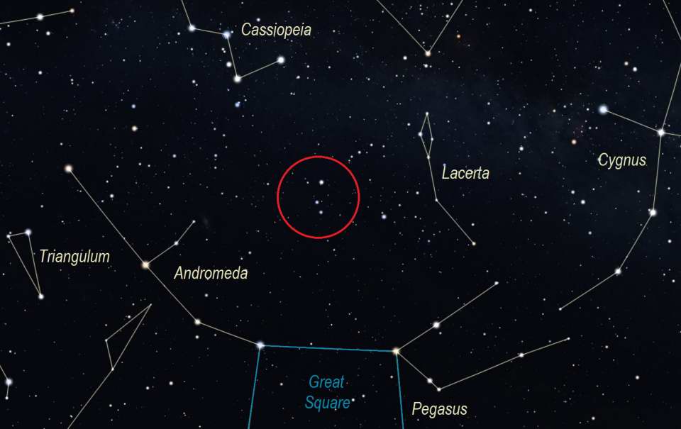 Fredrick's Glory finder chart - Stellarium