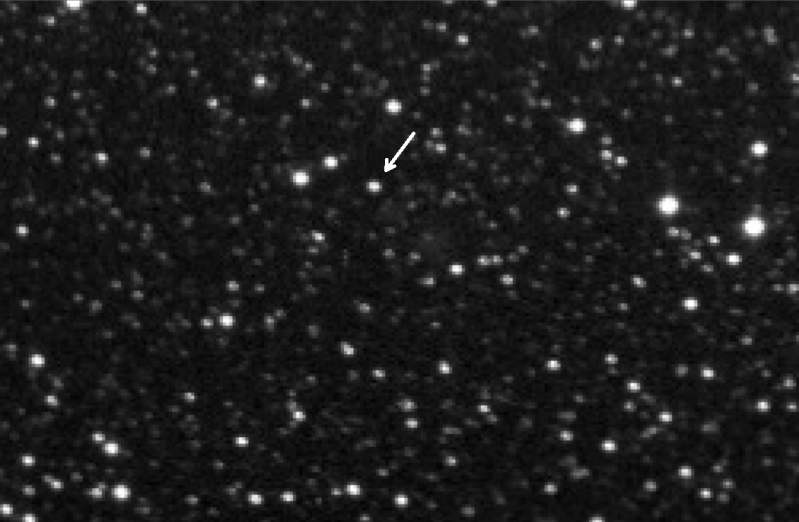 Pluto position April 19, 2015