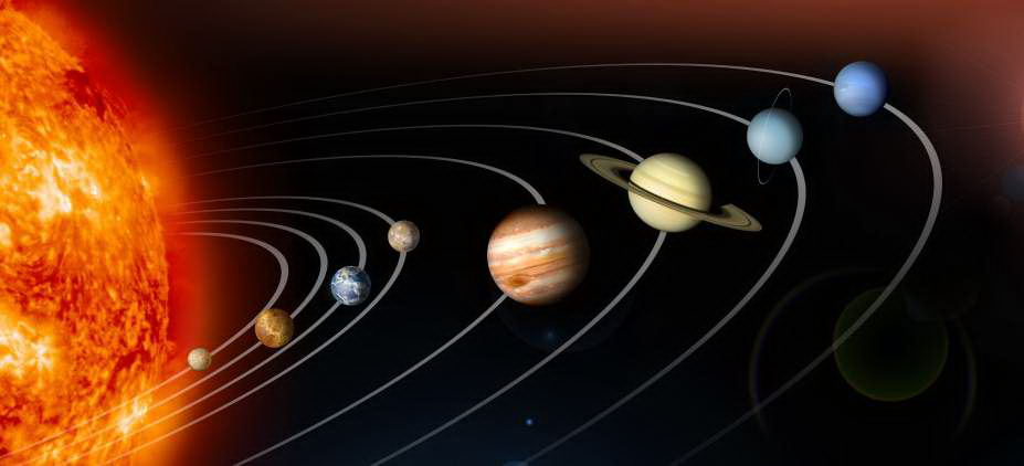Simple Solar System - NASA image