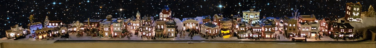 Snow Village Downtown Banner
